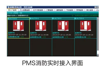 PMS消防实时接入界面