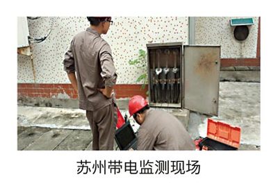 苏州带电监测现场