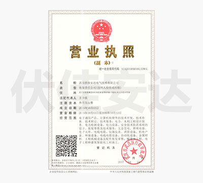 武汉伏佳安达电气技术有限公司营业执照